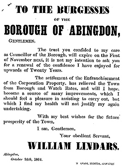 William Lindars Resigns